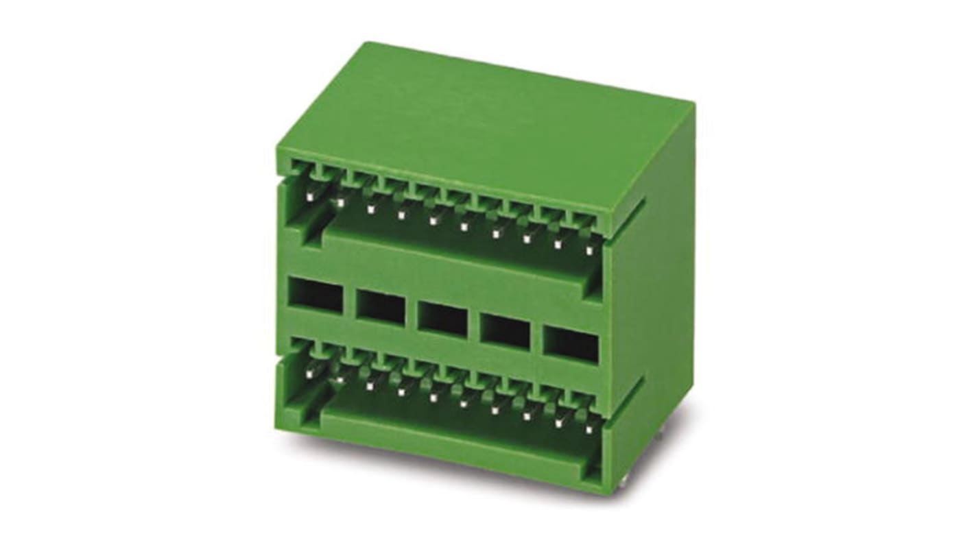 Phoenix Contact 3.81mm Pitch 7 Way Pluggable Terminal Block, Inverted Header, Through Hole, Solder Termination