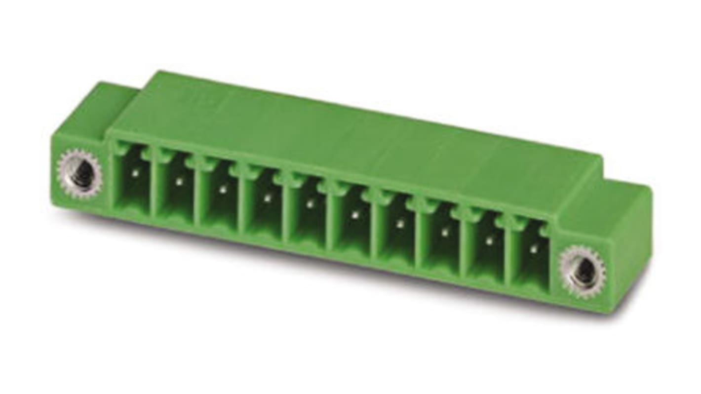 Phoenix Contact 2.5mm Pitch 6 Way Pluggable Terminal Block, Header, Solder Termination