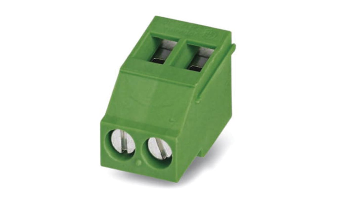 Phoenix Contact GMKDSN 1.5/ 7-7.62 Series PCB Terminal Block, 7-Contact, 7.62mm Pitch, Through Hole Mount, Screw