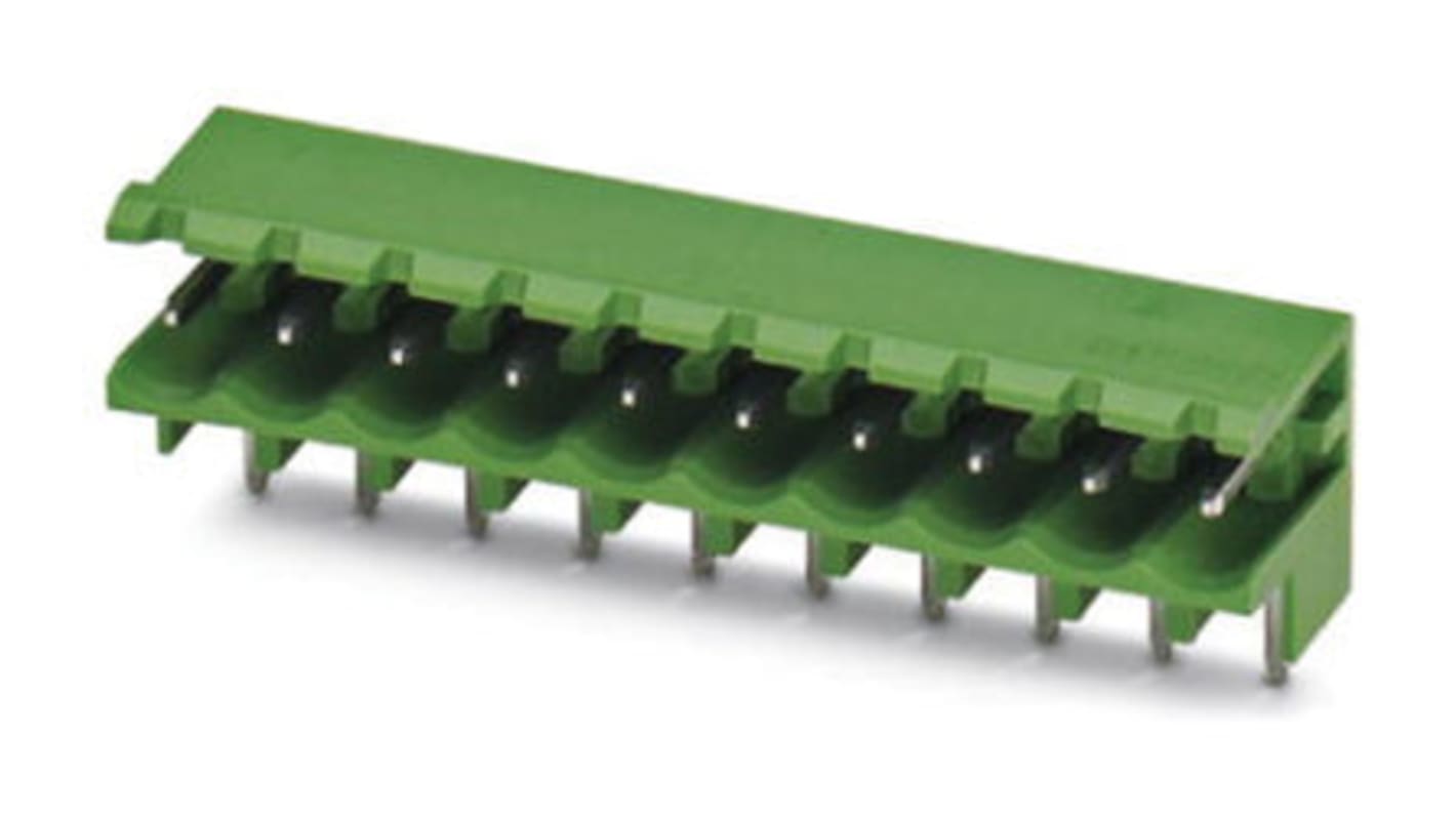 Borne enchufable para PCB Phoenix Contact de 12 vías, paso 7.62mm, 41A, terminación Soldador