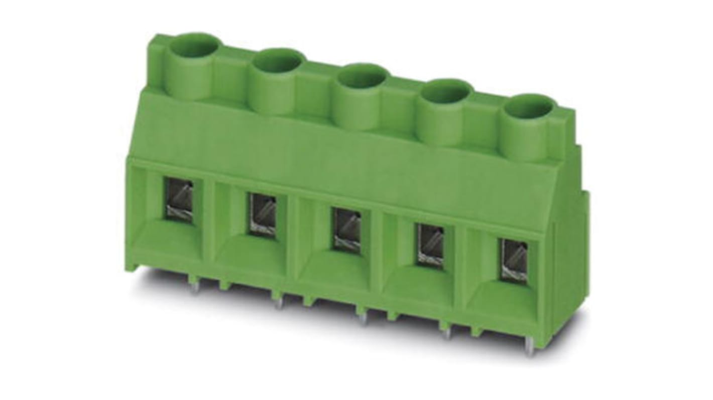 Phoenix Contact MKDS 3/14 Series PCB Terminal Block, 14-Contact, 5mm Pitch, Through Hole Mount, Screw Termination