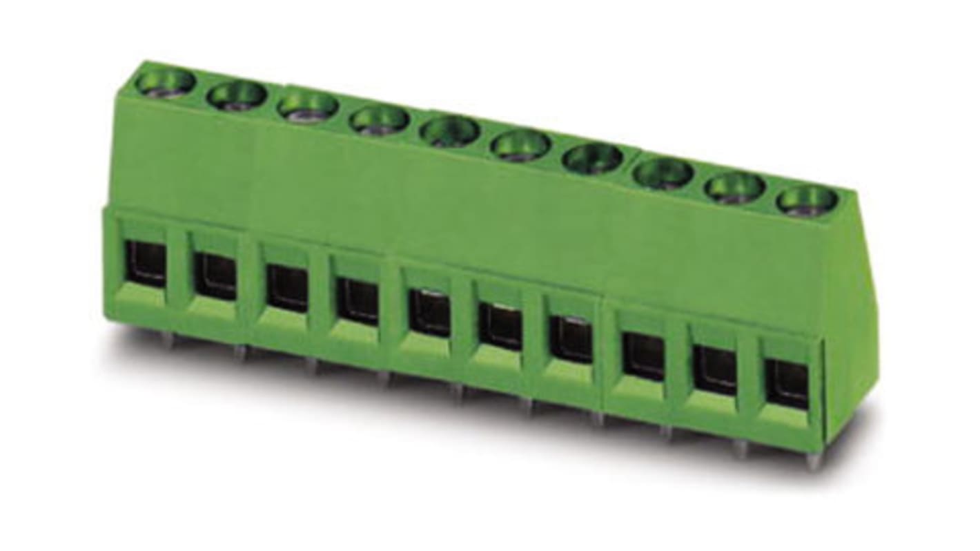 Phoenix Contact SMKDS 3/ 4-5.08 Series PCB Terminal Block, 4-Contact, 5.08mm Pitch, Through Hole Mount, Screw