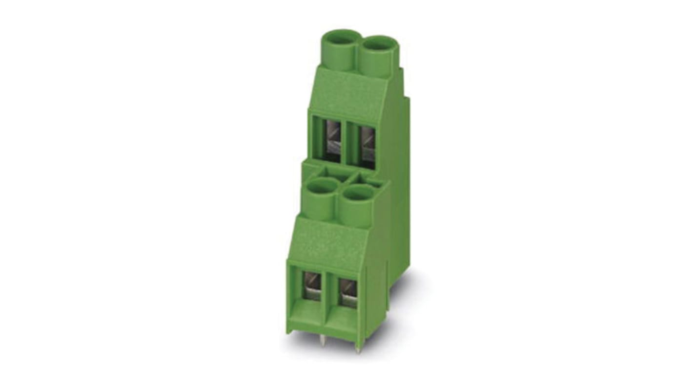 Phoenix Contact MKDSB 3/12 Series PCB Terminal Block, 12-Contact, 5mm Pitch, Through Hole Mount, Screw Termination