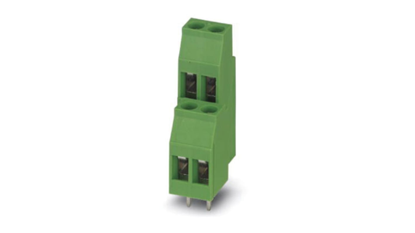 Phoenix Contact MKDS 3/10-5.08 Series PCB Terminal Block, 10-Contact, 5.08mm Pitch, Through Hole Mount, Screw