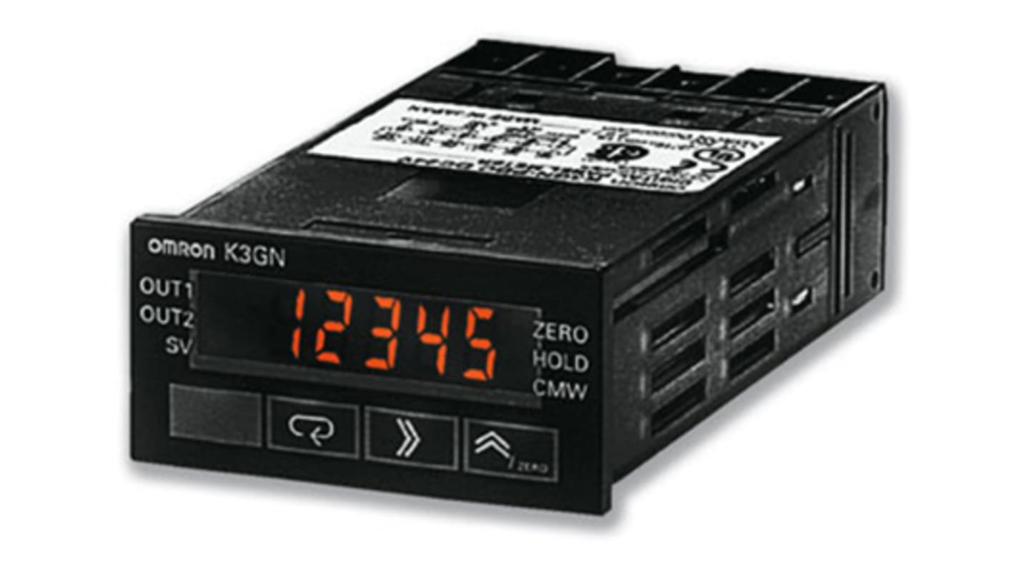 Indicateur numérique multifonction Omron, K3GN, LCD 7 segments, 5 digits 7 mm