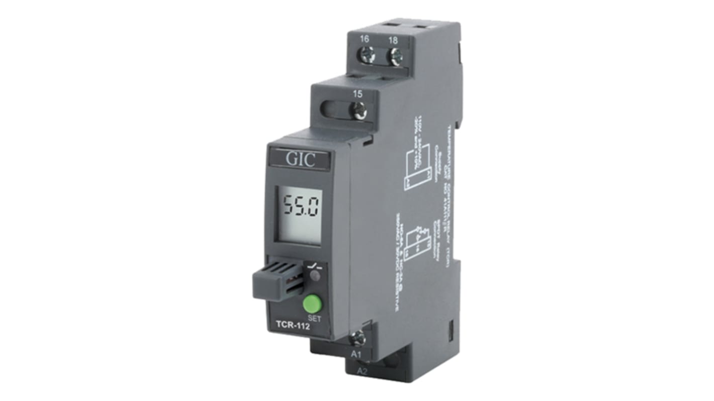 41A111BR GIC Temperature Monitoring Relay, SPDT, DIN Rail RS