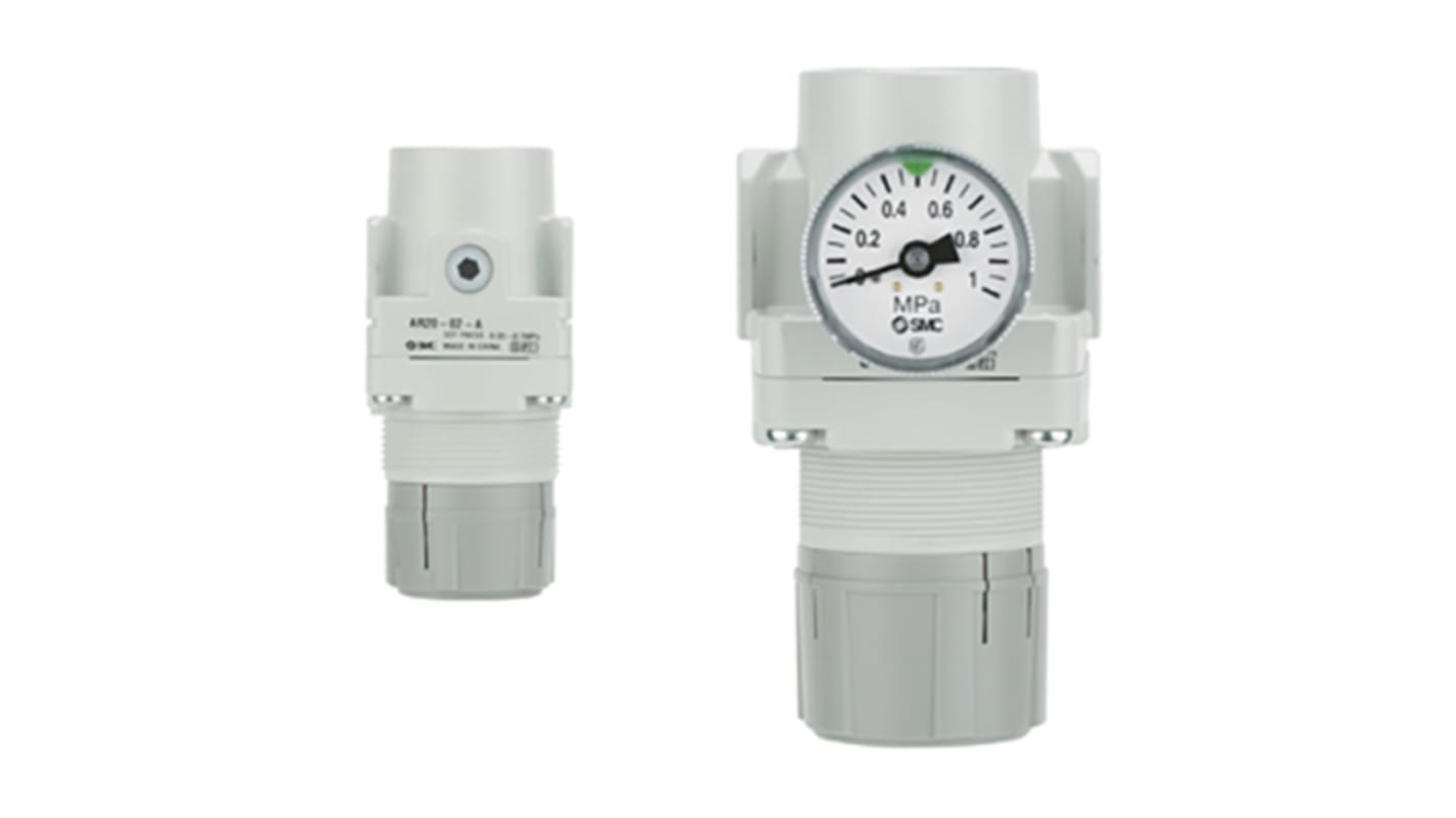 SMC M5 x 0.8 Pneumatic Regulator - 0.05MPa to 0.85MPa, M5, 1MPa max. input