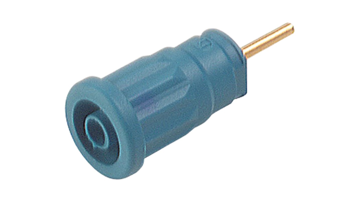 Fiche banane femelle 4 mm Hirschmann Test & Measurement Bleu Femelle 24A 1000V c.a. / V c.c.