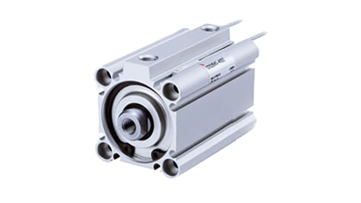 SMC Pneumatic Compact Cylinder - 50mm Bore, 15mm Stroke, Double Acting