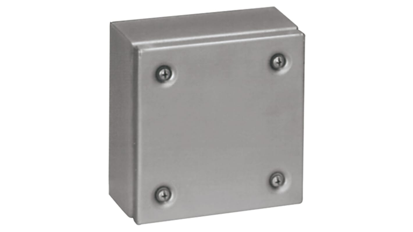 B&R Enclosures Connector TE Series Unpainted 316 Stainless Steel General Purpose Enclosure, IP66, 200 x 200 x 120mm