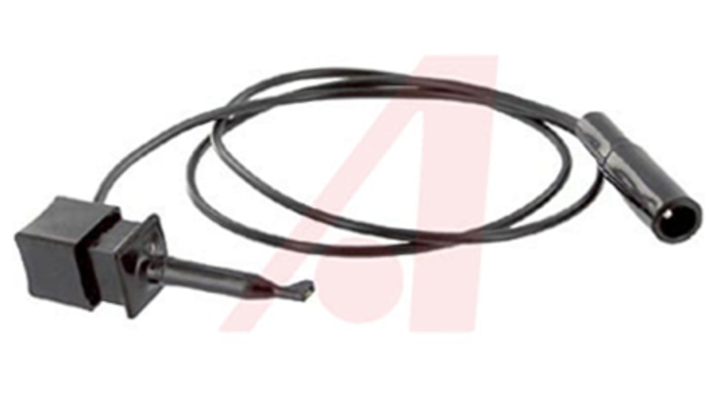 Mueller Electric Krokodilklemmenkabel, Schwarz PVC-isoliert 600mm, 300V / 5A