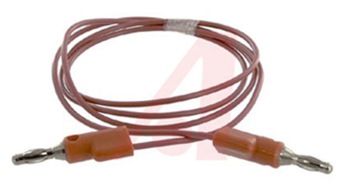 Cavo di prova da 4 mm Mueller Electric, Maschio-Maschio, 10A, 300V, col. Rosso, 0.9m