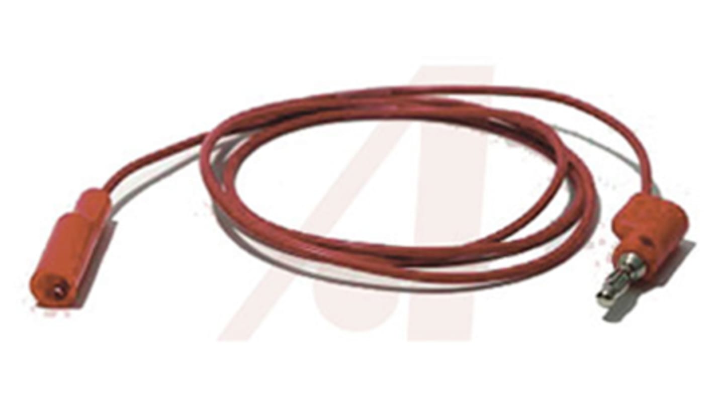 Cable con pinza cocodrilo Mueller Electric de color Negro-Macho, 300V, 10A, 0.9m