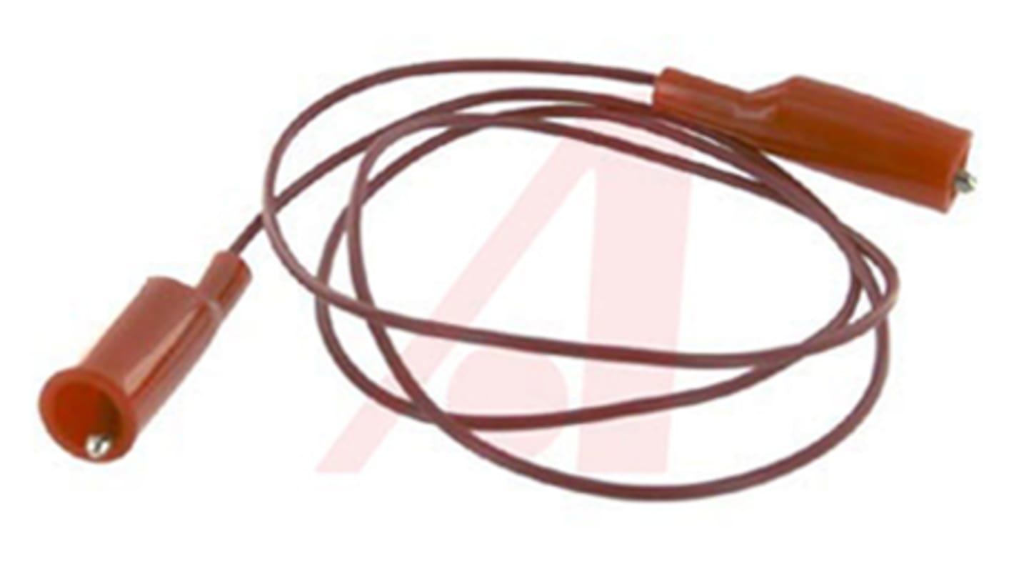 Mueller Electric Krokodilklemmenkabel, Rot PVC-isoliert 0.9m, 300V / 10A