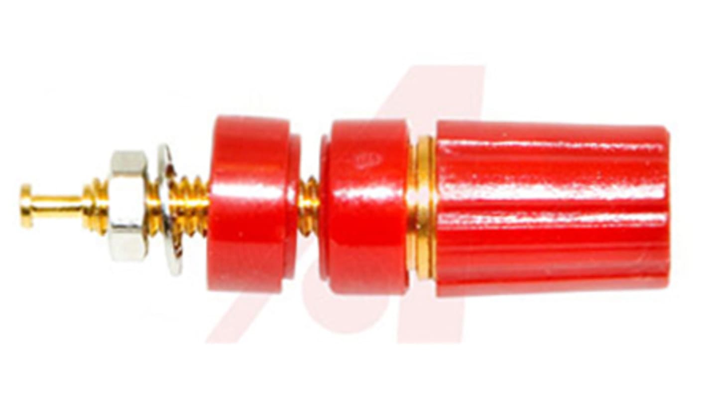 BUP37502 Mueller Electric 15A, Red Binding Post With Brass Contacts