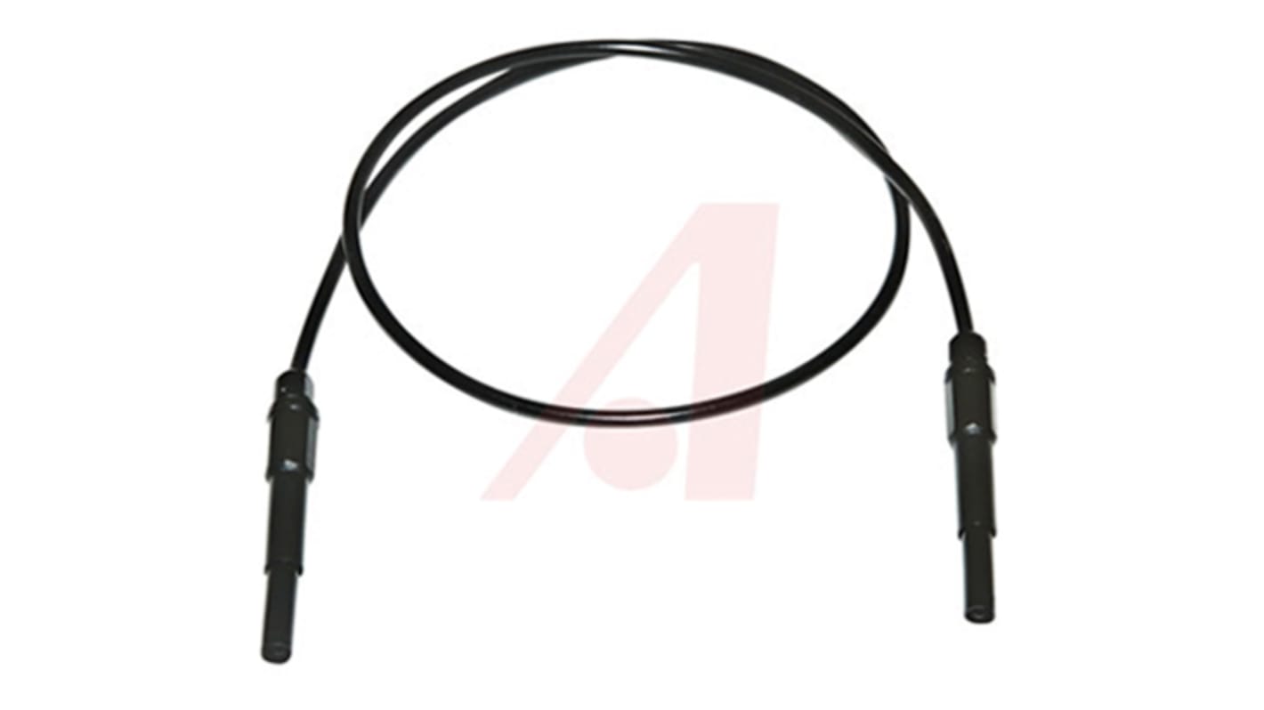 Cable de prueba Mueller Electric de color Negro, Macho-Macho, 1kV, 20A, 300mm