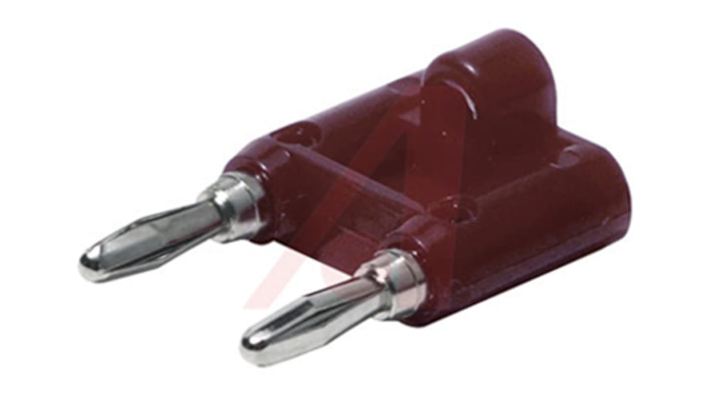 Mueller Electric 4 mm Bananenstecker Rot, Kontakt vernickelt, 5000V / 15A, Schraubanschluss