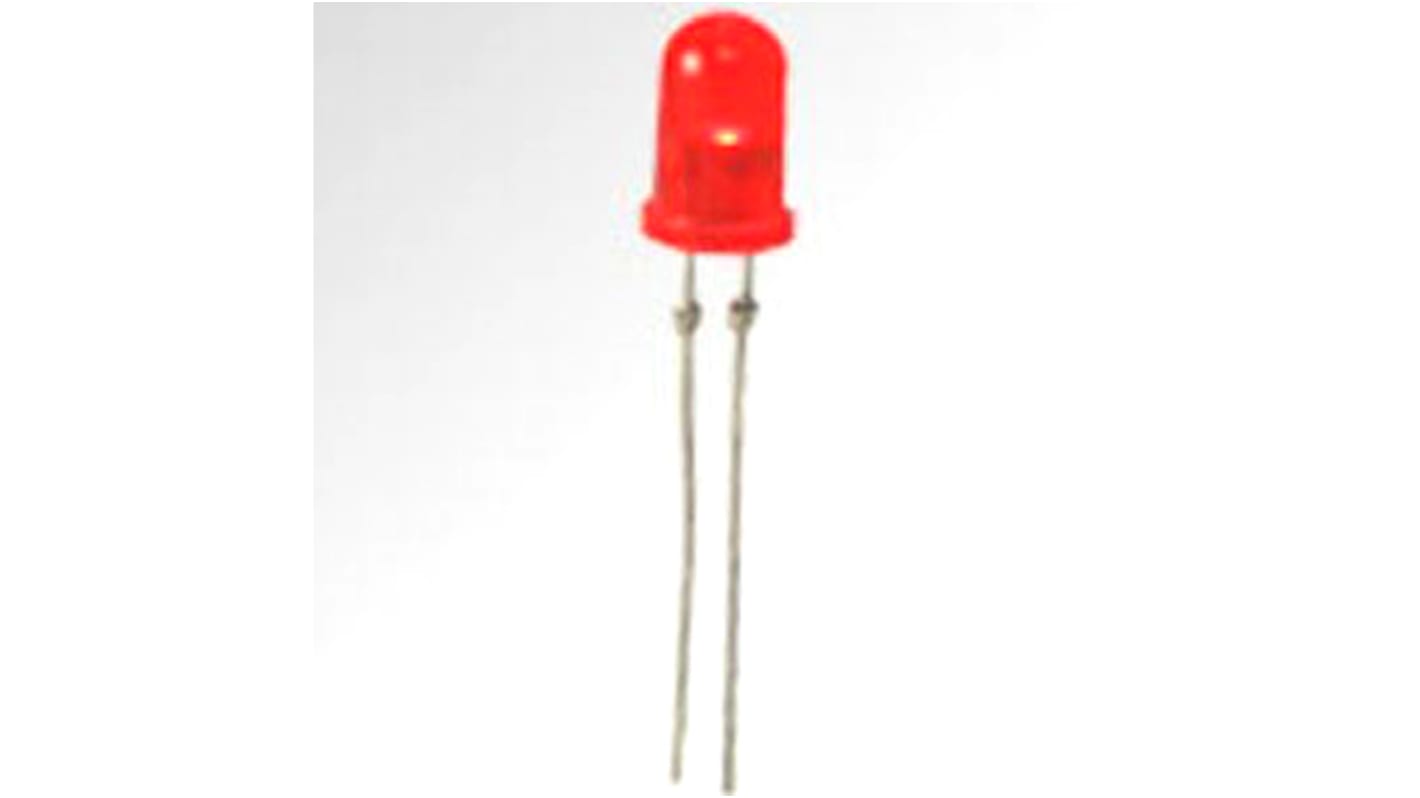 Lumex Lysdiode Hulmontering Rød 636 nm 700 mcd 2,5 V 60° 5 mm (T-1 3/4)