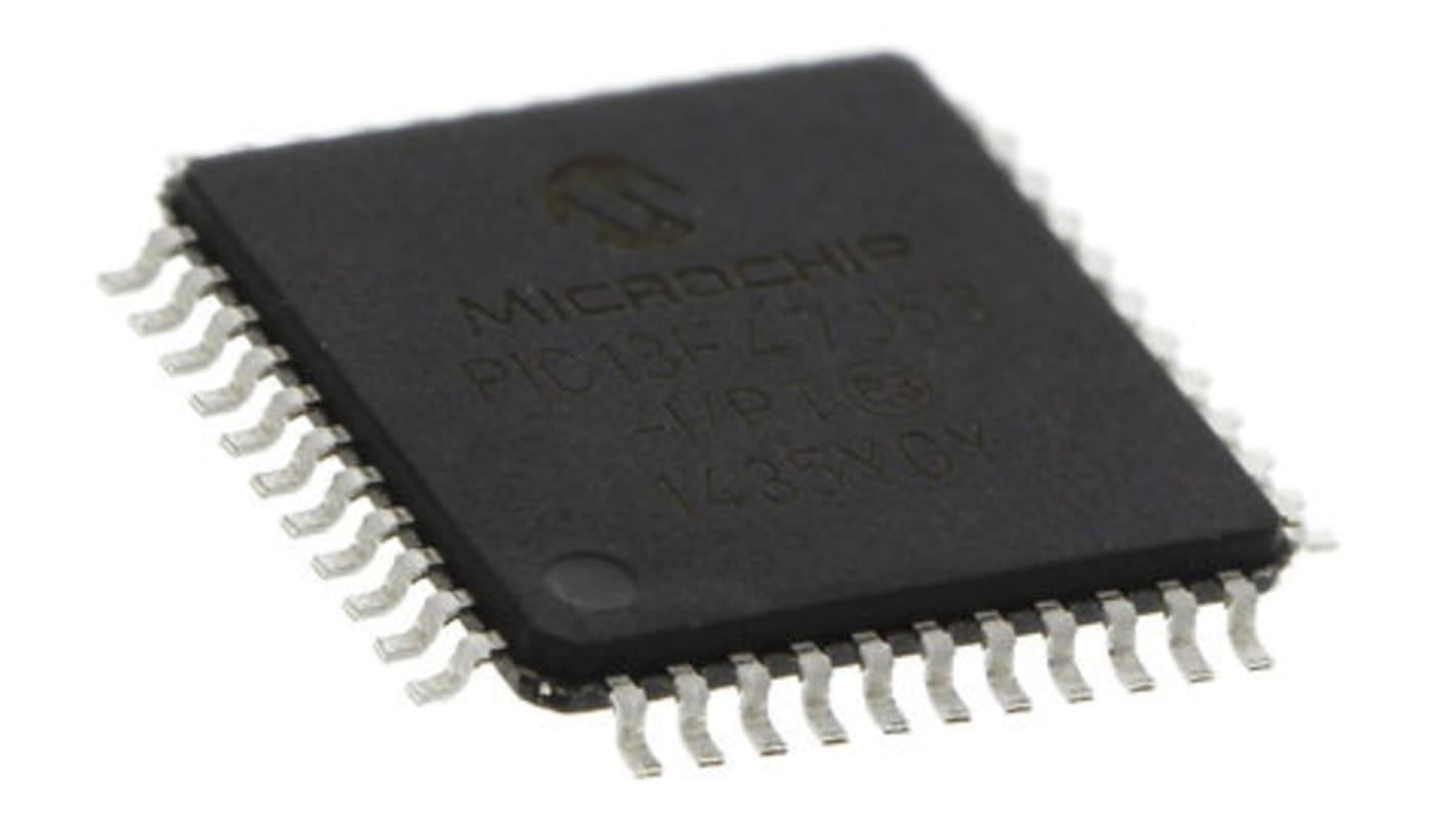 Microchip PIC18F47J53-I/PT, 8bit PIC Microcontroller, PIC18F, 48MHz, 128 kB Flash, 44-Pin TQFP