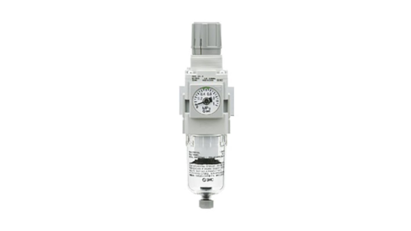 SMC AW Filter Regulator, 5μm, G 1/4, Automatic