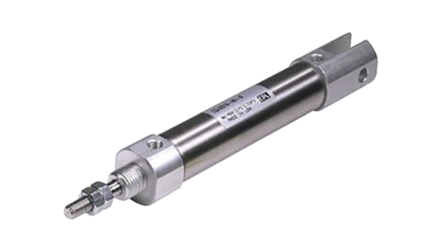 SMC Pneumatic Piston Rod Cylinder - 16mm Bore, 100mm Stroke, Double Acting