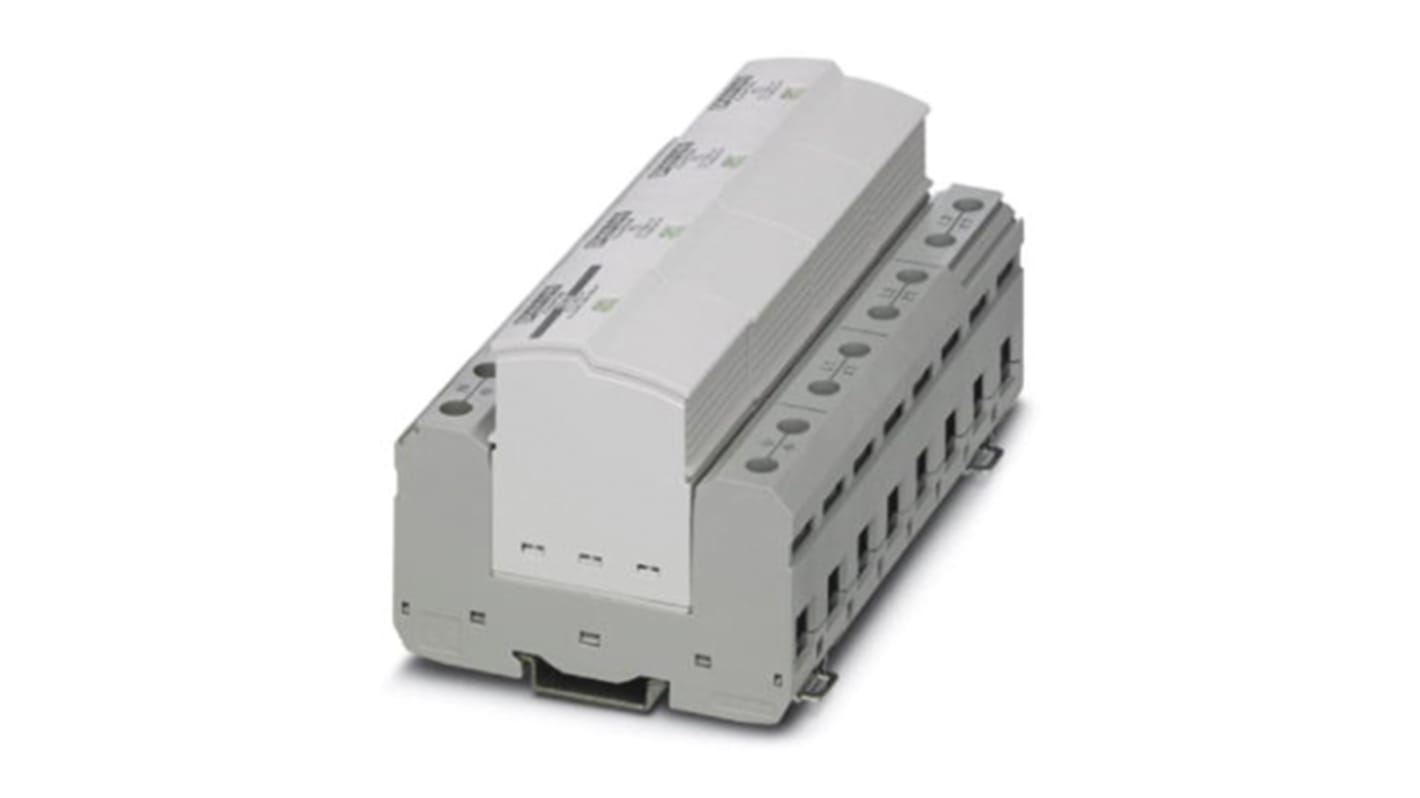 2905421 Phoenix Contact 3 Phase Surge Protector, 2kV, DIN Rail Mount RS