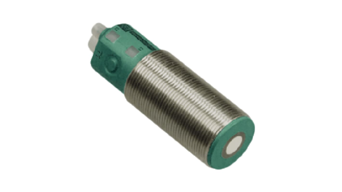 Pepperl + Fuchs Ultrasonic Barrel-Style Proximity Sensor, M30 x 1.5, 30 → 500 mm Detection, NPN Output, 10