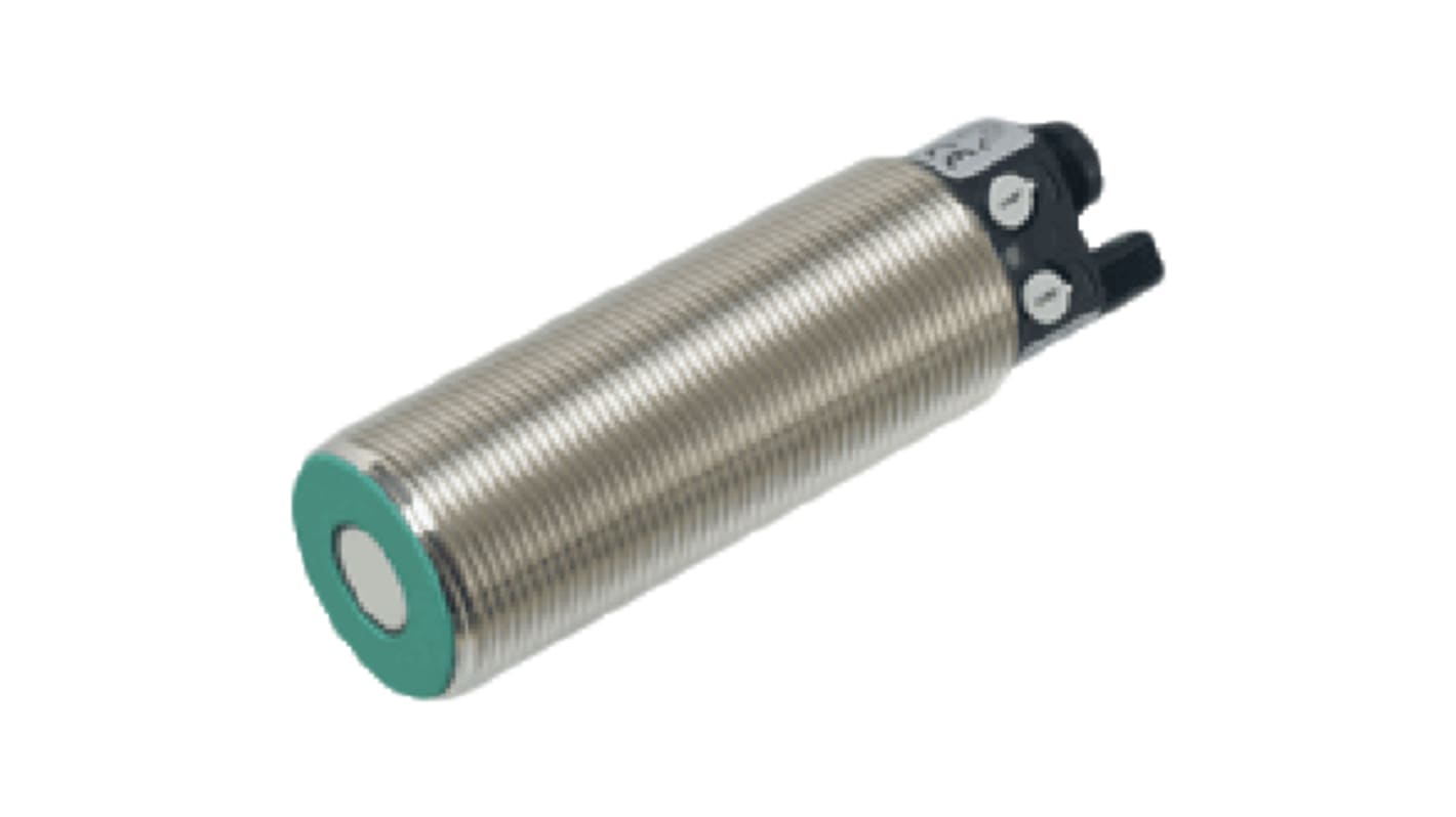 Pepperl + Fuchs Ultrasonic Barrel-Style Proximity Sensor, M30 x 1.5, 100 → 2000 mm Detection, PNP Output, 12