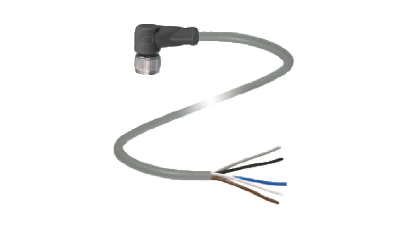 Cable de conexión Pepperl + Fuchs, con. A M12 Hembra, 5 polos, con. B Sin terminación, 5 polos, long. 5m, 60 V dc, 4