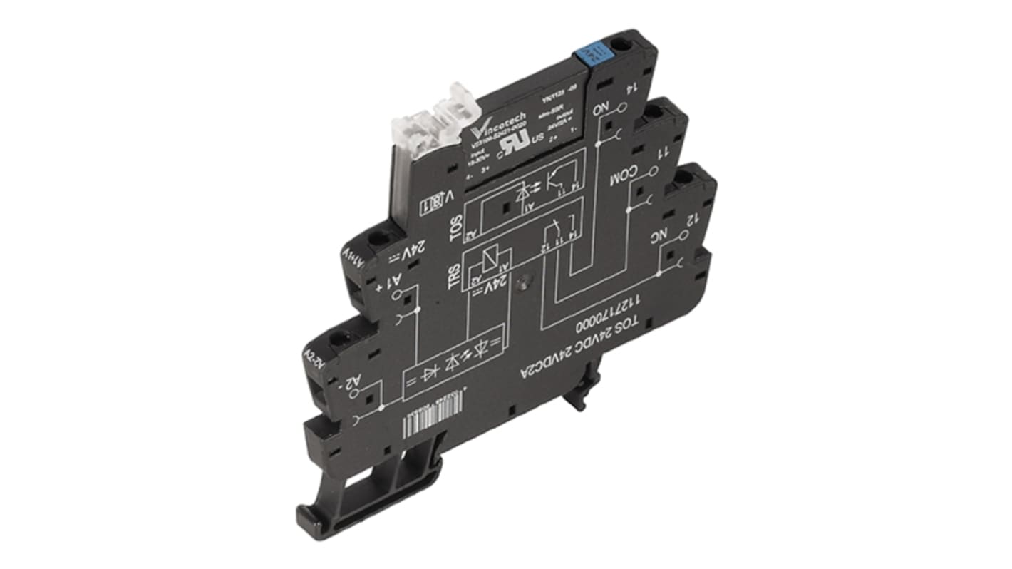 Weidmuller TOS Series Solid State Interface Relay, 24 V Control, DIN Rail Mount