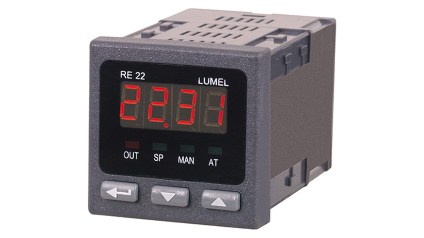 Lumel RE22 Controller Tafelmontage, 1 x Relais Ausgang/ Universal Linear Eingang, 110 V, 48 x 48mm