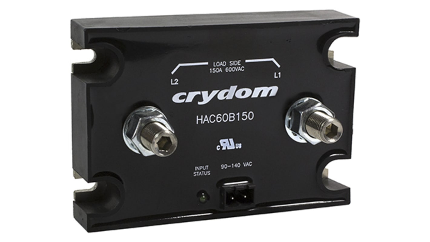 Sensata / Crydom HAC Series Solid State Relay, 150 A rms Load, Panel Mount, 660 V ac Load, 32 V dc Control