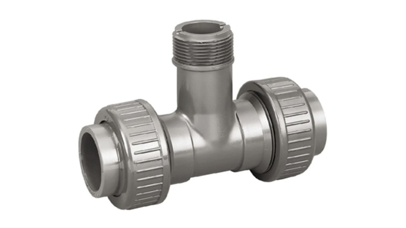 Georg Fischer PVC Process Fitting 32mm Tee Coupler 1 in BSP