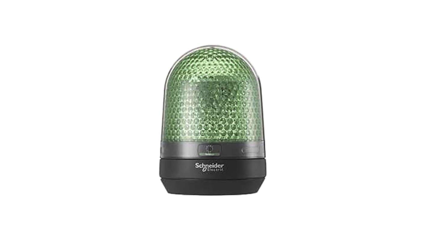 Schneider Electric Harmony XVR Series Green Multiple Effect Beacon, 12 V dc, 24 V dc, Base Mount, LED Bulb, IP23, IP65