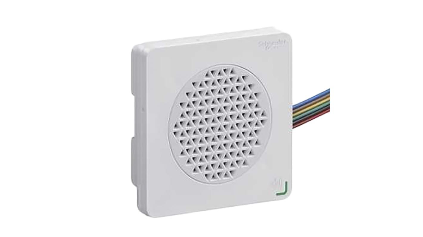 Schneider Electric White User Recordable / Pre-recorded Voice Sounder, 97dB, 12 → 24 V dc