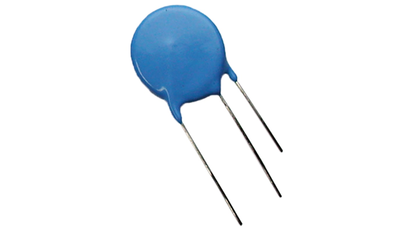 RS PRO Metalloxid-Varistor, 1.39nF, 430V, 275V, 370J, Metall, 18000A max., mm, Ø 28.5mm, 9.2mm, L. 35.5mm