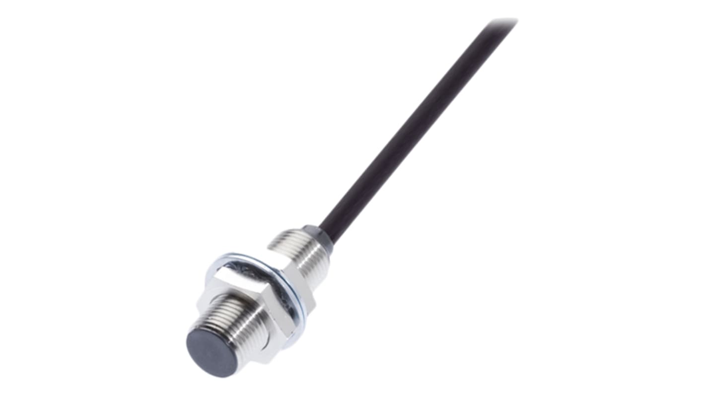 BALLUFF Inductive Barrel-Style Proximity Sensor, M12 x 1, 4 mm Detection, PNP Output, 10 → 30 V dc, IP67