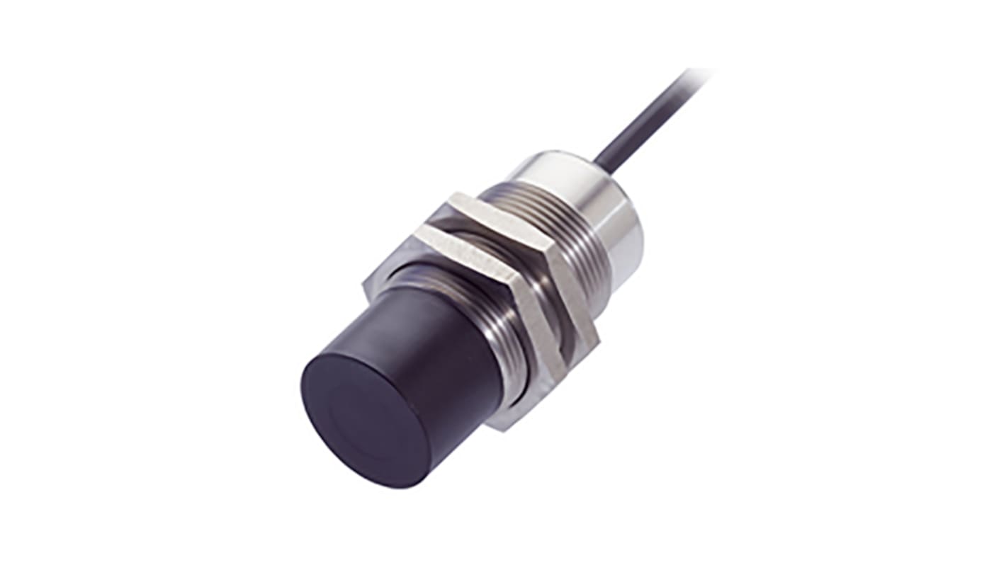 BALLUFF Capacitive Barrel-Style Proximity Sensor, M30 x 1.5, 25 mm Detection, PNP Output, 10 → 30 V dc, IP67