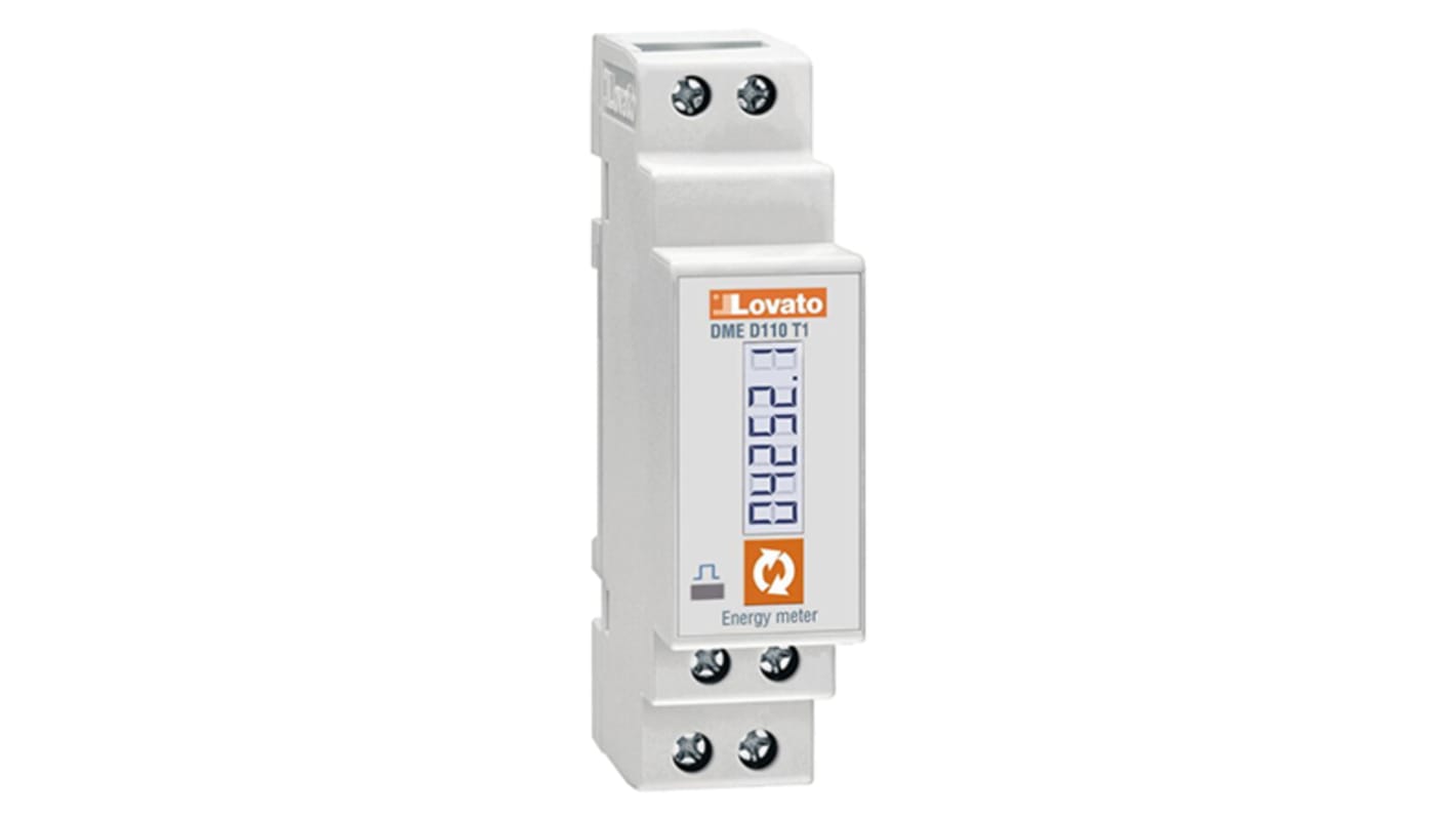 Lovato 1 Phase LCD Energy Meter, Type Electronic