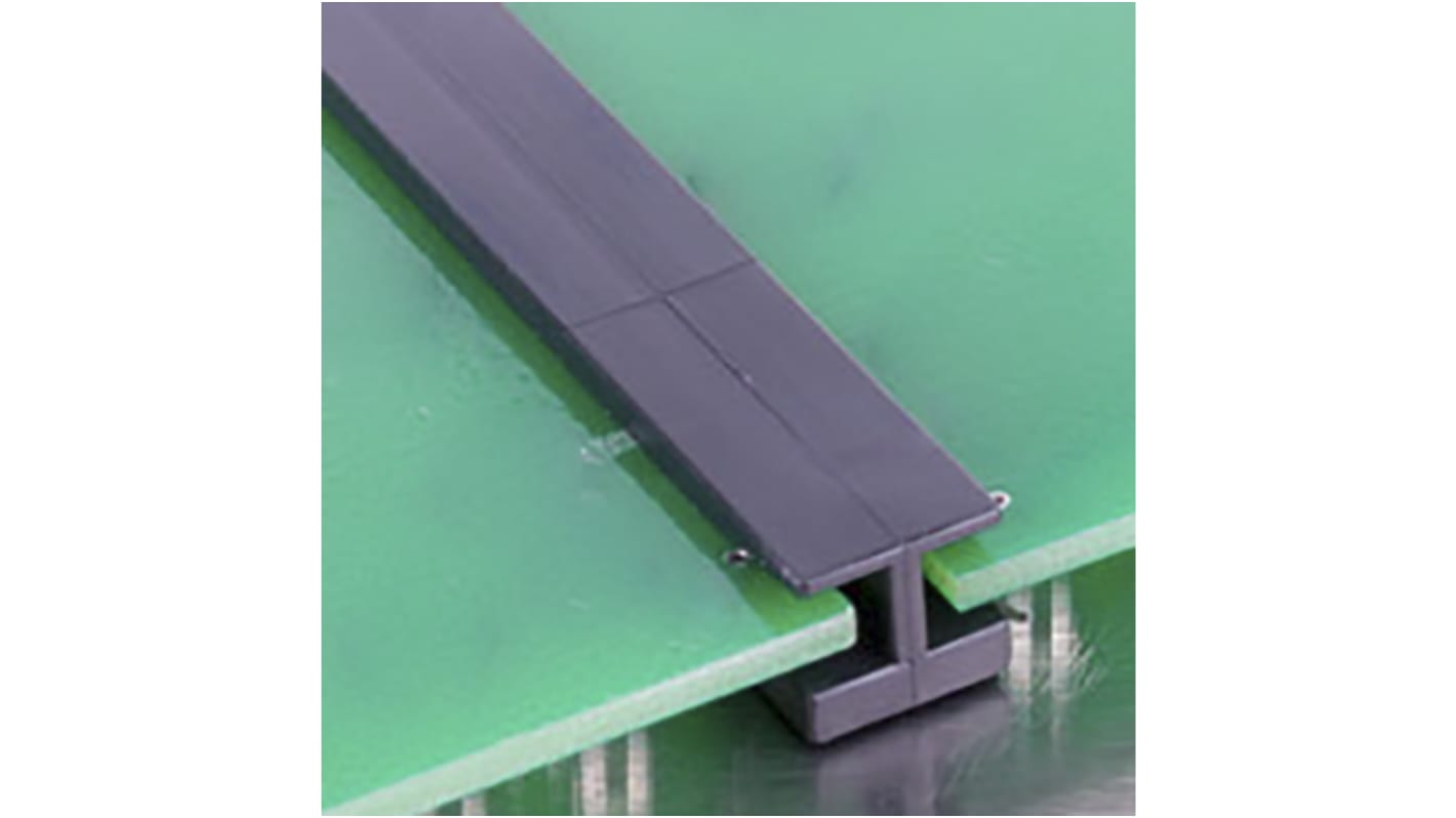 Bivar PCB Card Guide Horizontal Mount 88.9mm Long, 2mm Thick Max. for Maximum of 2mm