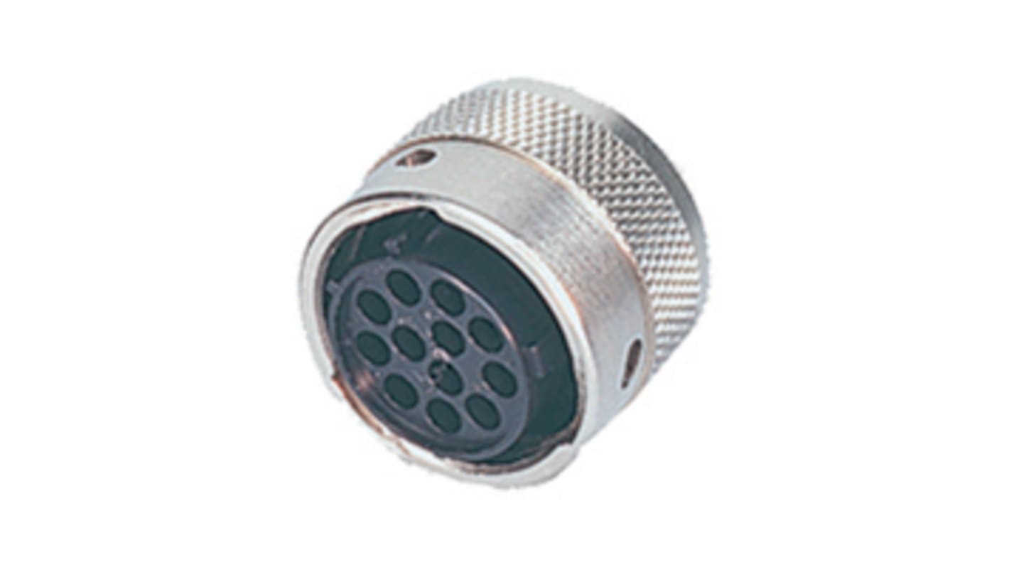 Conector circular Souriau Sunbank by Eaton hembra serie UTG de 7 vías hembra, tamaño carcasa 18, montaje aéreo, IP65