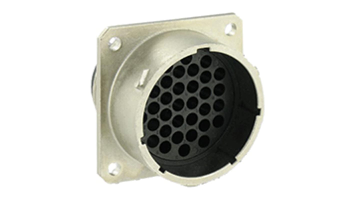 Souriau Circular Connector, 35 Contacts, Panel Mount, Socket, Male, IP68, IP69K, UT0 Series