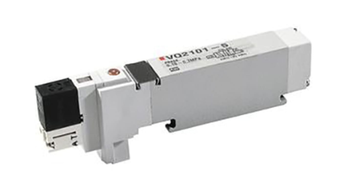 Elettrovalvole per pneumatica SMC, funzione 5/2, azionamento Solenoide/Molla, 24V cc