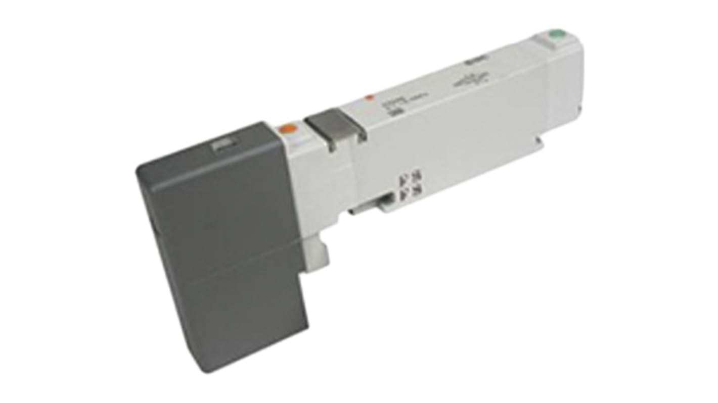 Electrodistributeur pneumatique SMC serie VQC1000 fonction 5/2, Bobine/Ressort, 24V c.c.