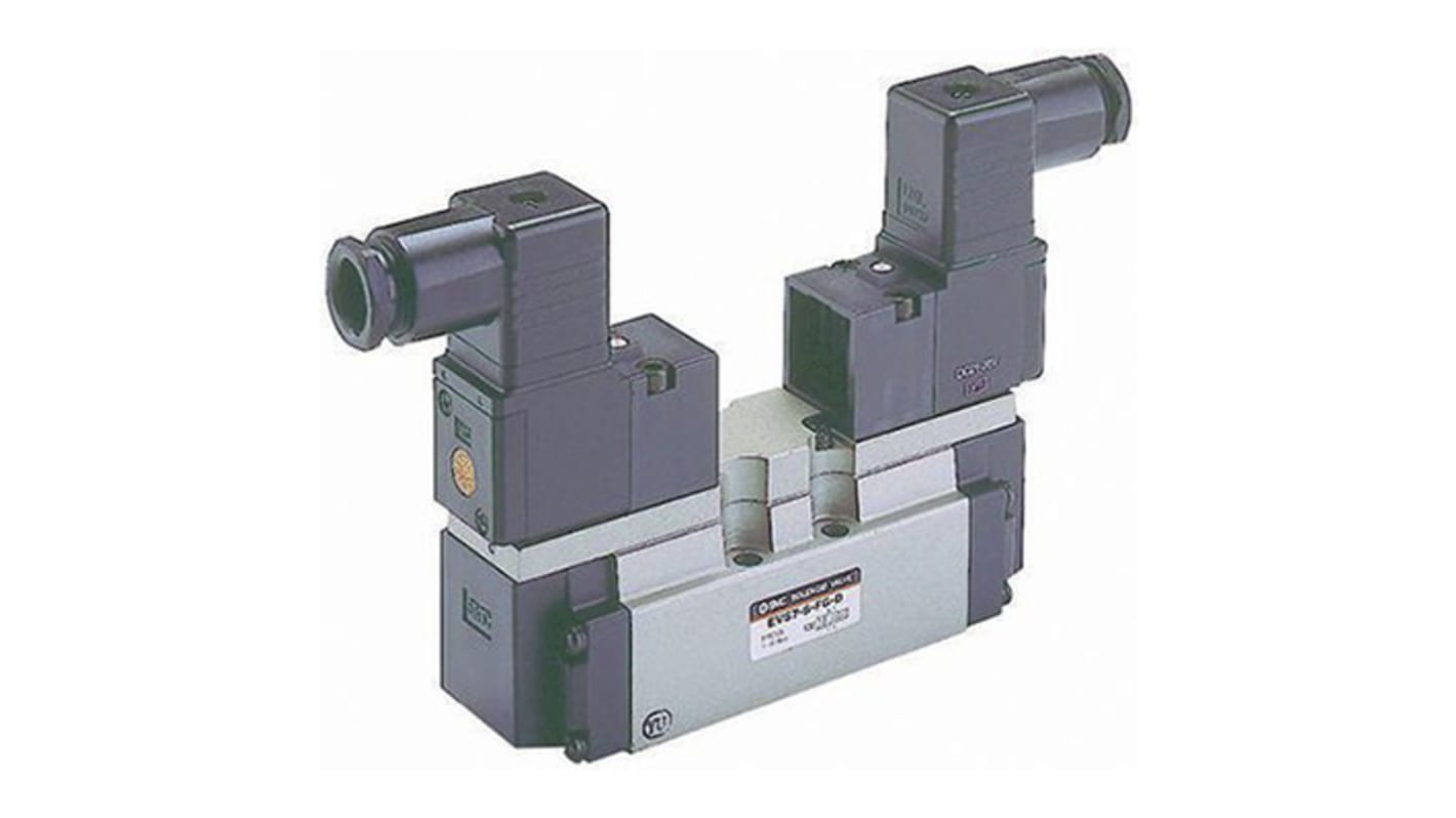 SMC 5/2 Pneumatic Solenoid Valve - Solenoid/Spring EVS7-10 Series