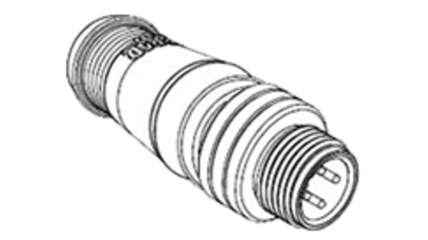 Brad from Molex Circular Connector, 5 Contacts, Cable Mount, M12 Connector, Plug, Male, IP67, Micro-Change Series