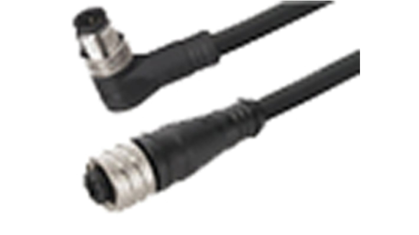 Cable de conexión Brad from Molex, con. A M12 Hembra, 5 polos, con. B M12 Macho, 5 polos, cod.: B, long. 2m, 60 V ac /