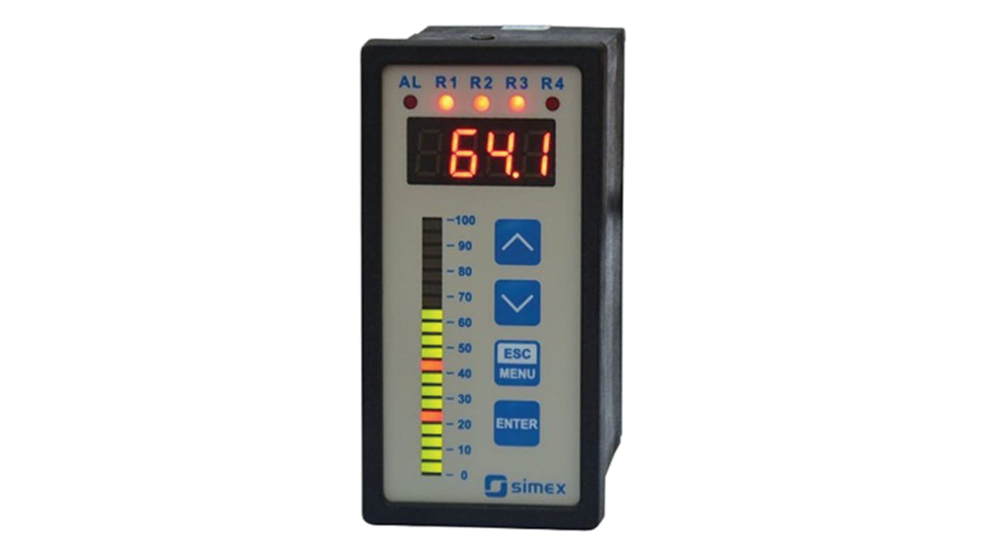 Simex LED Digital Panel Multi-Function Meter for Current, Voltage, 90.5mm x 43mm