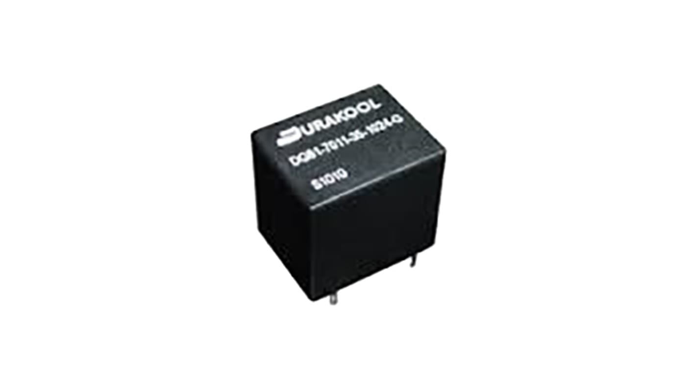 Durakool PCB Mount Automotive Relay, 12V dc Coil Voltage, 60A Switching Current, SPDT