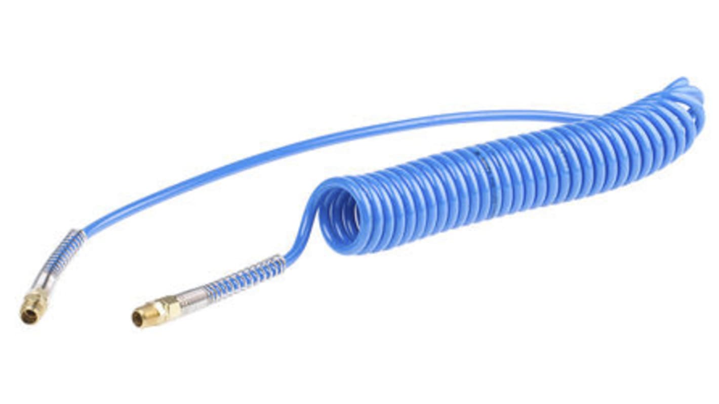 RS PRO 2m, Polyurethane Recoil Hose, with BSPT 1/4" Male connector